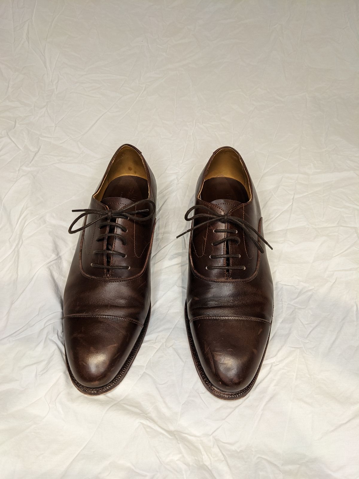 Photo by RoosAndBeavers on January 5, 2023 of the Meermin Cap Toe Oxford in Unlisted Leather.