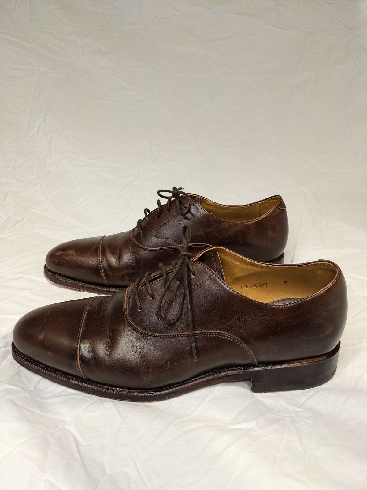 Photo by RoosAndBeavers on January 5, 2023 of the Meermin Cap Toe Oxford in Unlisted Leather.