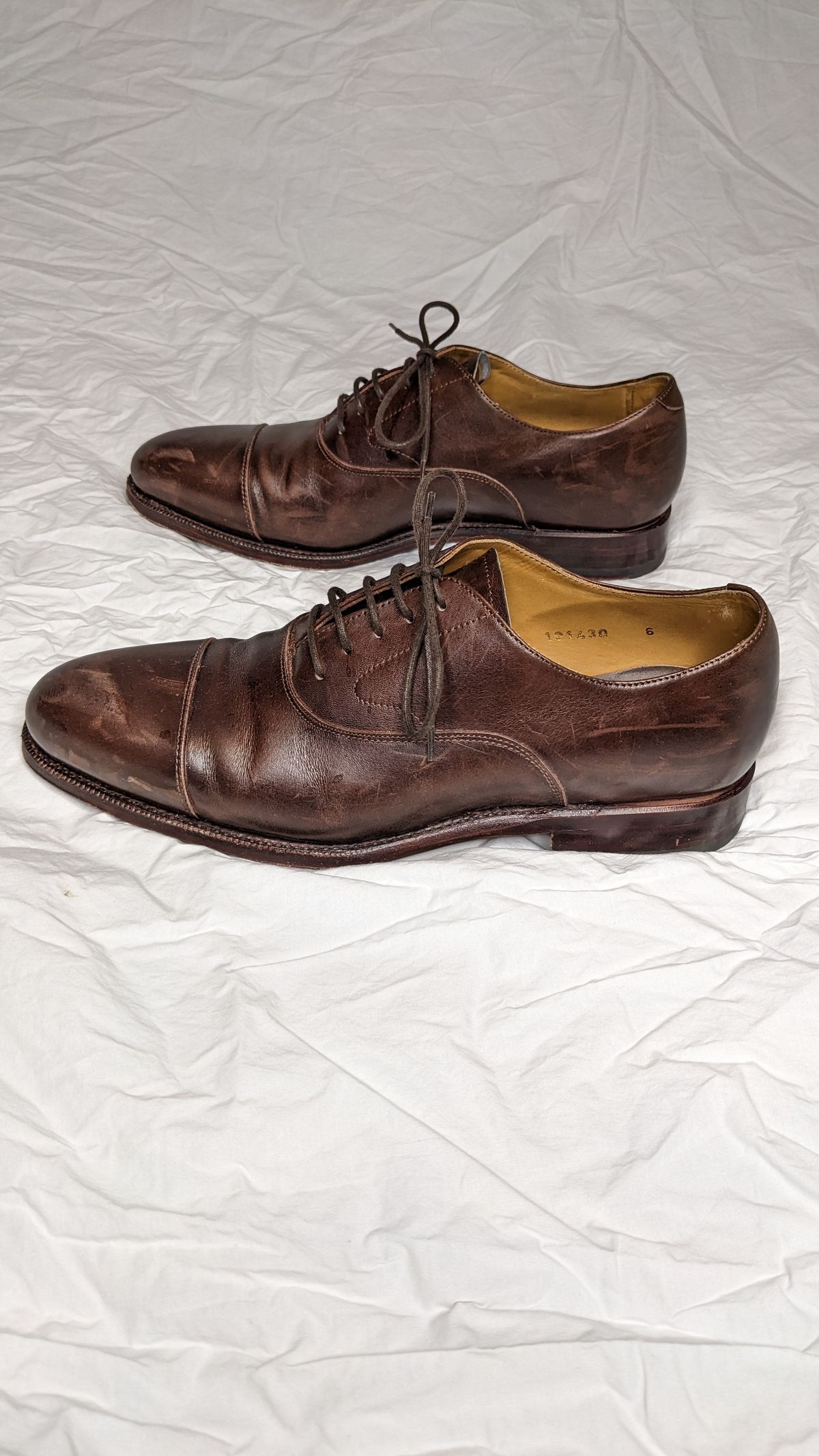 Photo by RoosAndBeavers on February 6, 2023 of the Meermin Cap Toe Oxford in Unlisted Leather.