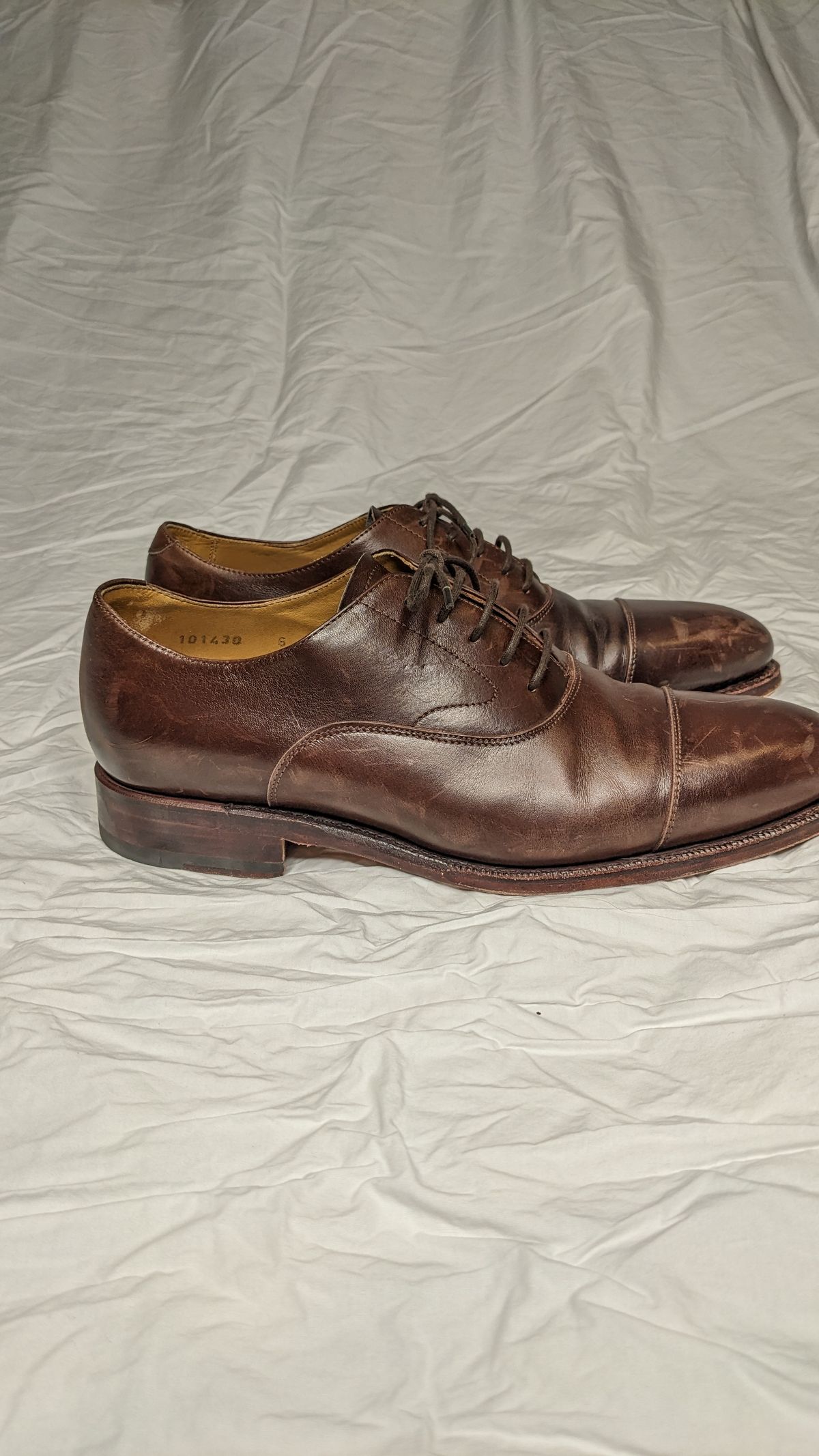 Photo by RoosAndBeavers on March 6, 2023 of the Meermin Cap Toe Oxford in Unlisted Leather.