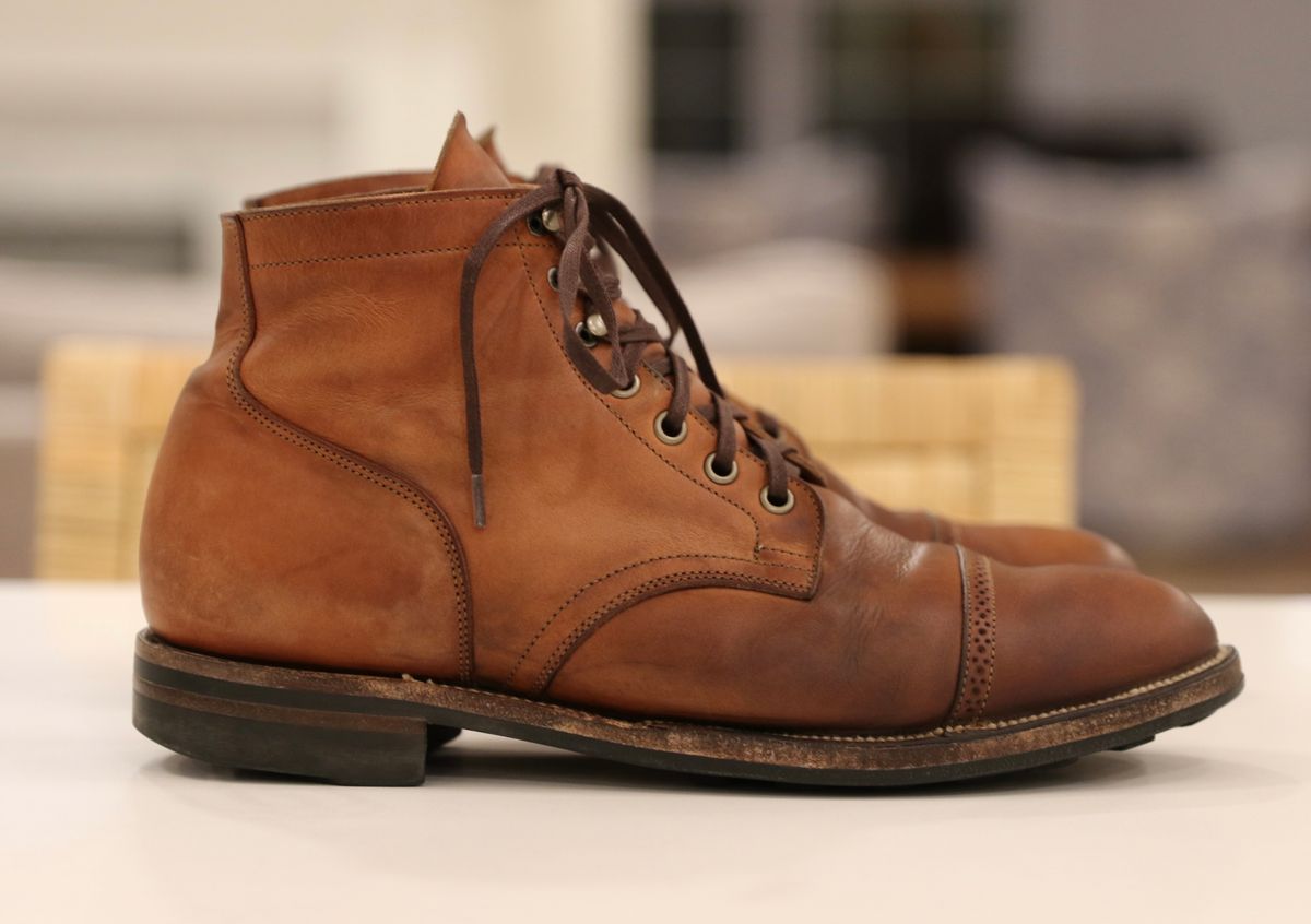 Photo by sampson1980 on October 28, 2022 of the Viberg Service Boot in Maryam Used Cuoio Nubuck.