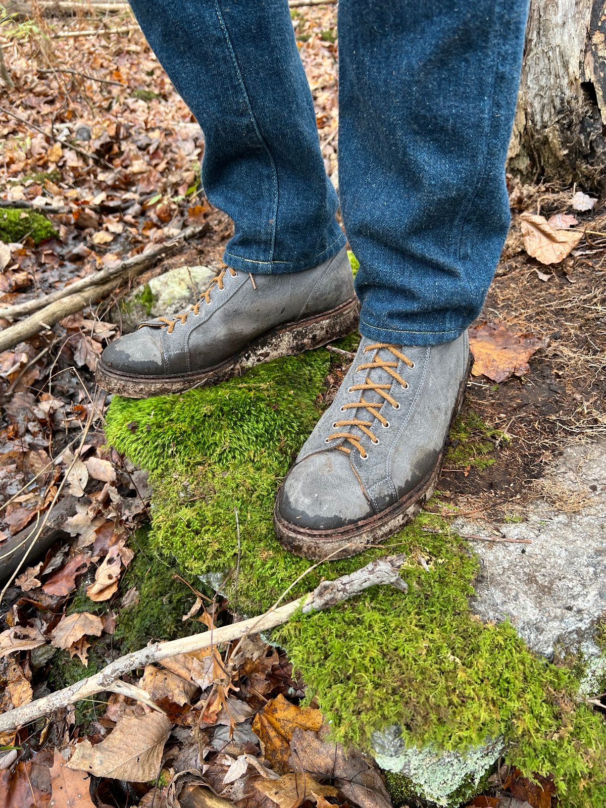 Photo by sampson1980 on November 5, 2023 of the Tricker's x Division Road Super Monkey Boot in C.F. Stead Storm Waxed Kudu.