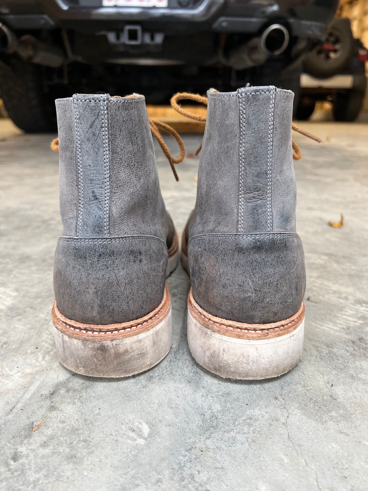 Photo by sampson1980 on November 5, 2023 of the Tricker's x Division Road Super Monkey Boot in C.F. Stead Storm Waxed Kudu.