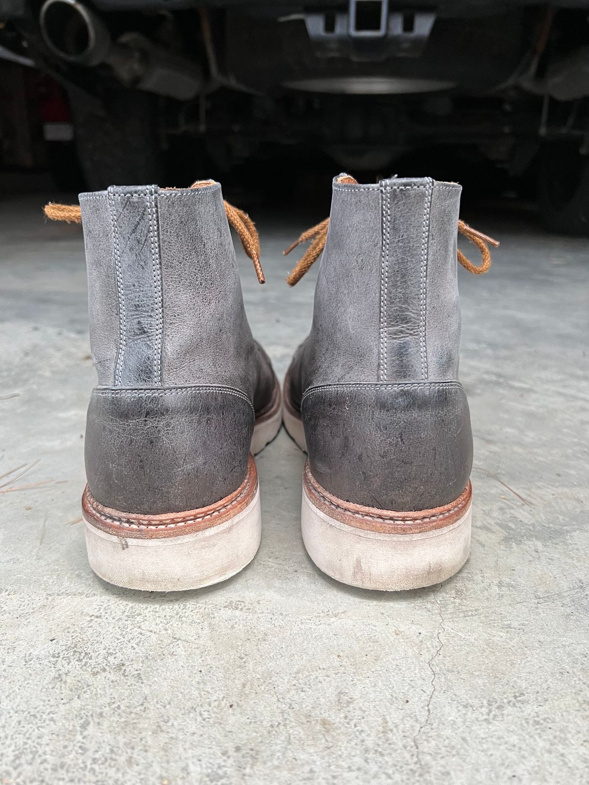 Photo by sampson1980 on December 5, 2023 of the Tricker's x Division Road Super Monkey Boot in C.F. Stead Storm Waxed Kudu.