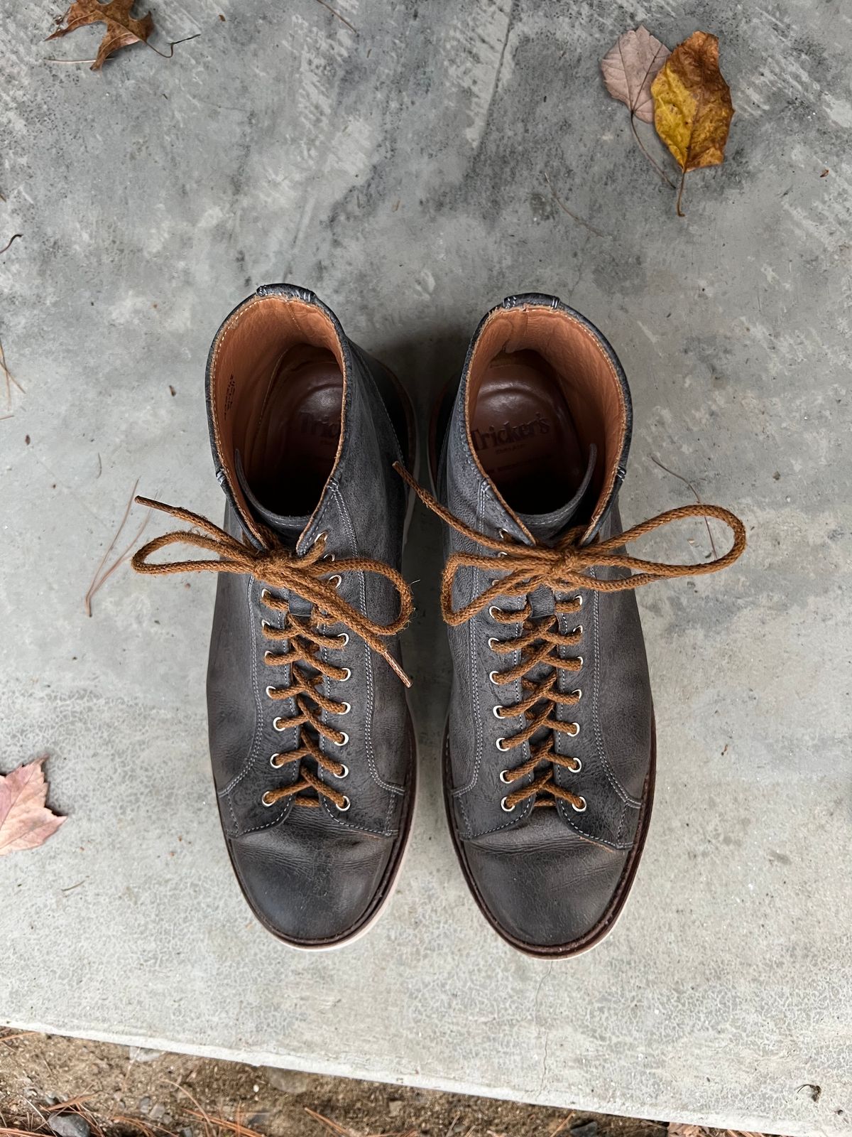 Photo by sampson1980 on December 5, 2023 of the Tricker's x Division Road Super Monkey Boot in C.F. Stead Storm Waxed Kudu.