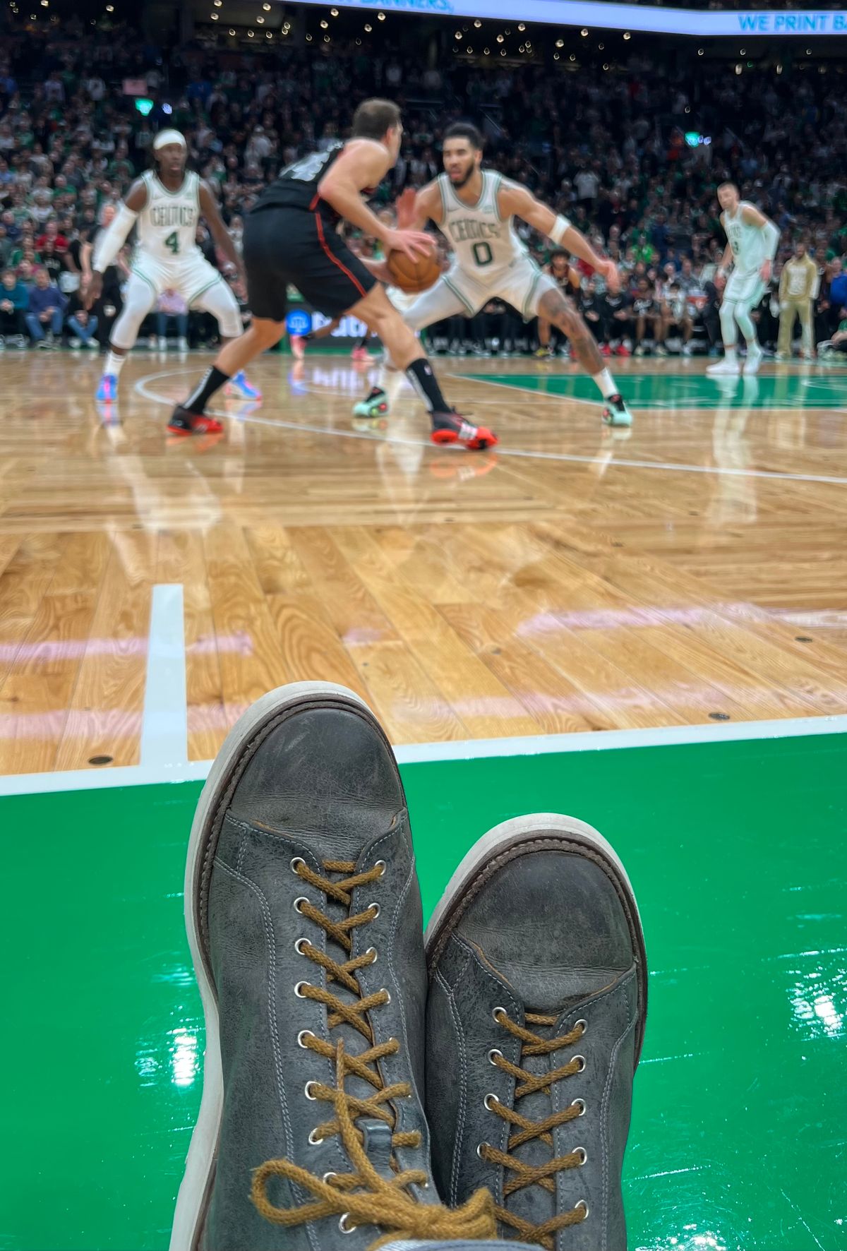 Photo by sampson1980 on January 1, 2024 of the Tricker's x Division Road Super Monkey Boot in C.F. Stead Storm Waxed Kudu.