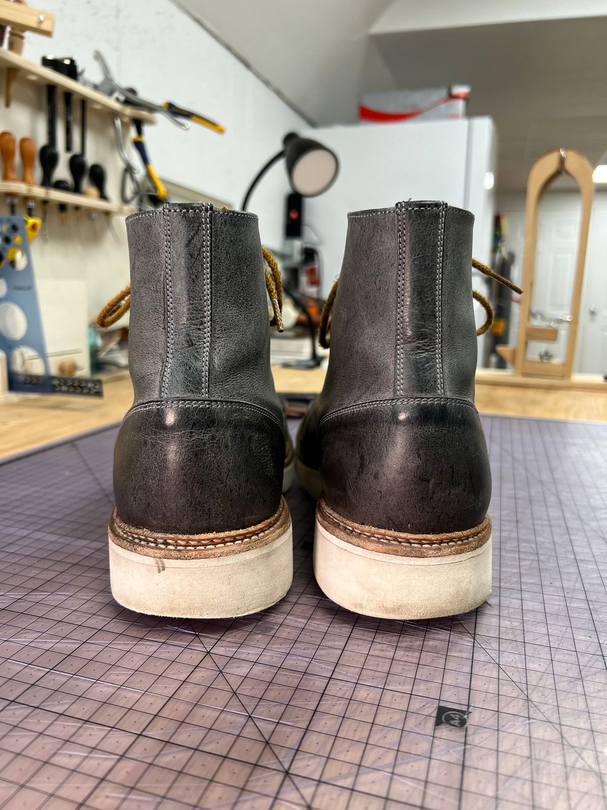 Photo by sampson1980 on January 1, 2024 of the Tricker's x Division Road Super Monkey Boot in C.F. Stead Storm Waxed Kudu.