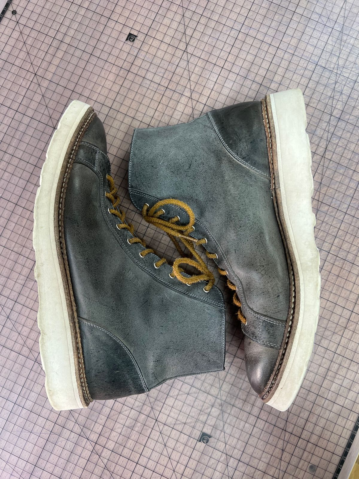 Photo by sampson1980 on January 1, 2024 of the Tricker's x Division Road Super Monkey Boot in C.F. Stead Storm Waxed Kudu.