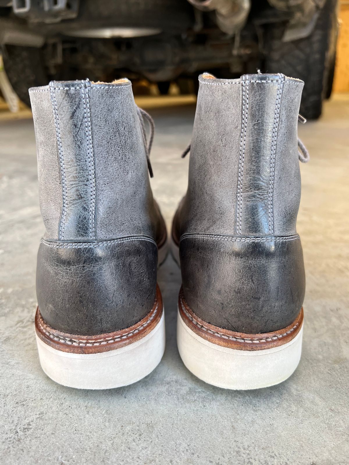Photo by sampson1980 on February 4, 2024 of the Tricker's x Division Road Super Monkey Boot in C.F. Stead Storm Waxed Kudu.