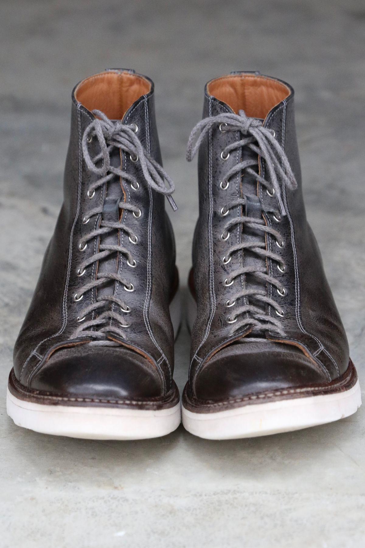 Photo by sampson1980 on April 3, 2024 of the Tricker's x Division Road Super Monkey Boot in C.F. Stead Storm Waxed Kudu.