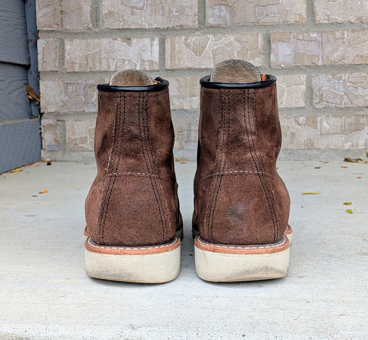 Photo by chilly on November 2, 2025 of the Red Wing 6-Inch Classic Moc in S.B. Foot Chocolate Muleskinner.
