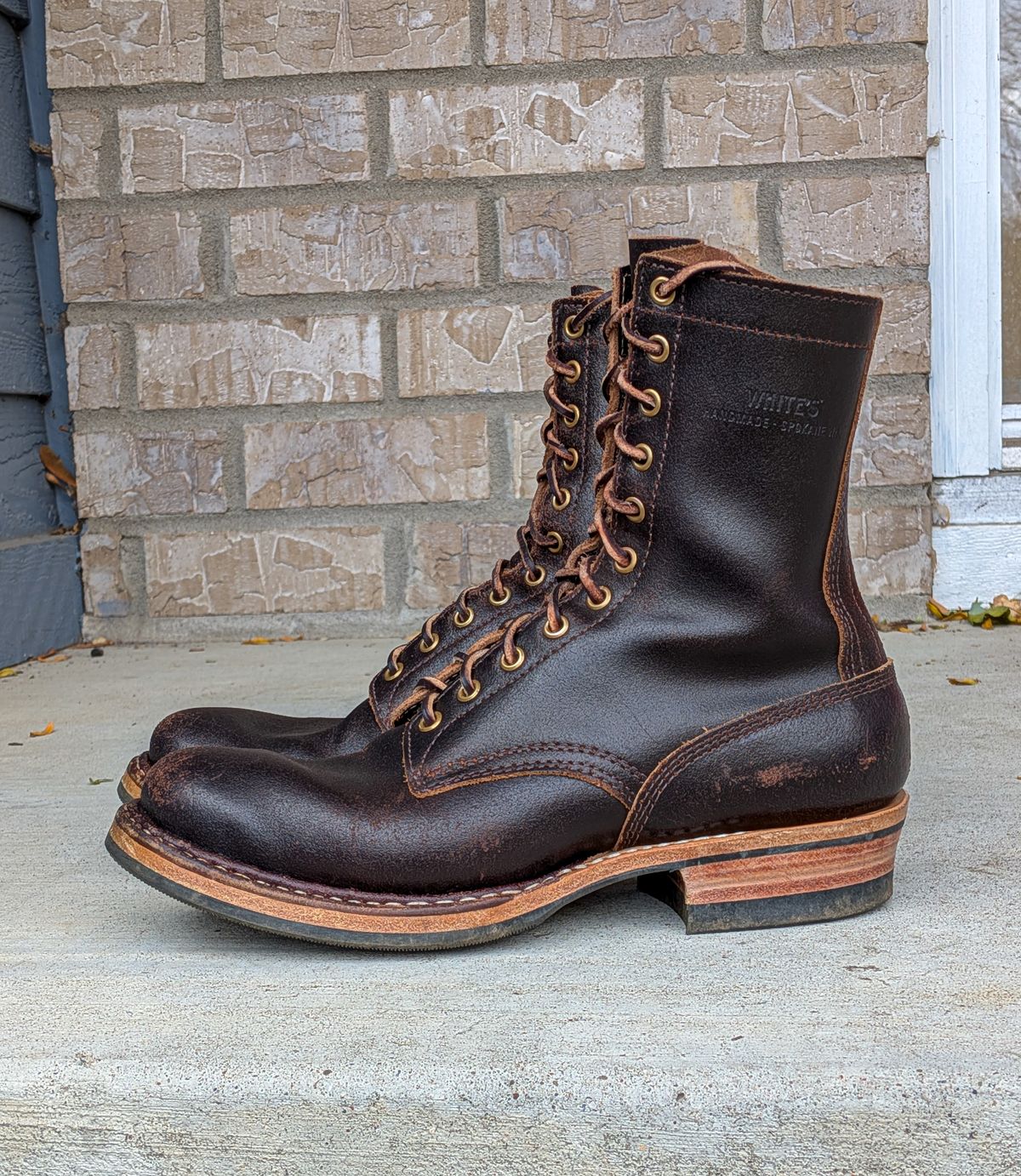 Photo by chilly on November 2, 2025 of the White's Farmer/Rancher in Horween Brown Waxed Flesh.