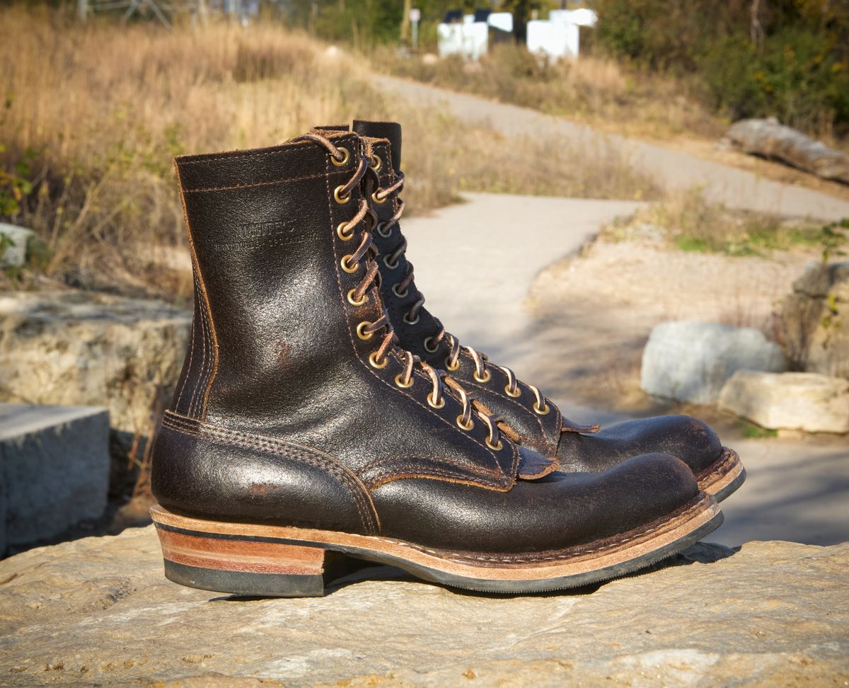 Photo by chilly on October 26, 2025 of the White's Farmer/Rancher in Horween Brown Waxed Flesh.