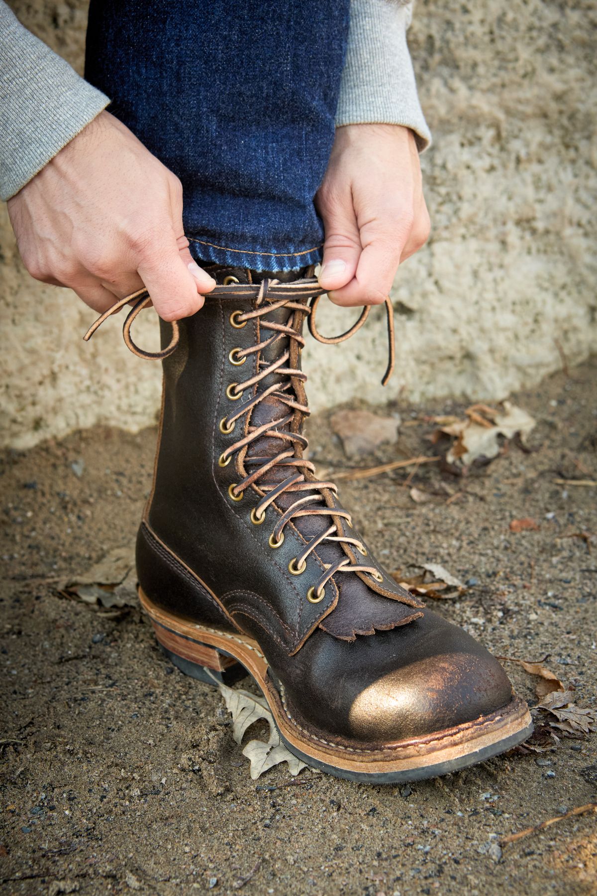 Photo by chilly on October 26, 2025 of the White's Farmer/Rancher in Horween Brown Waxed Flesh.