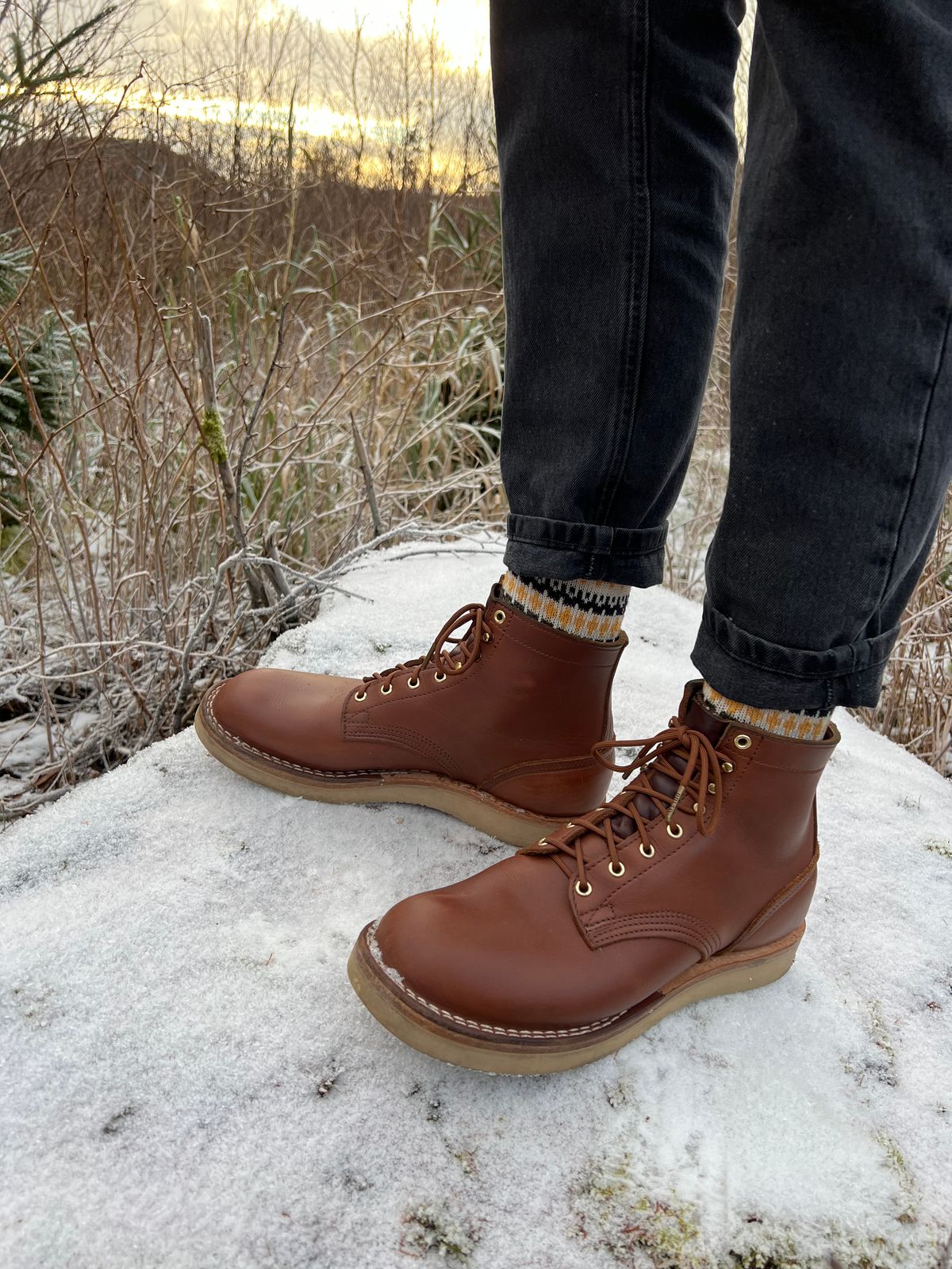 Photo by fjaagewaage on December 3, 2023 of the Nicks Traveler in Seidel 1964 Brown.