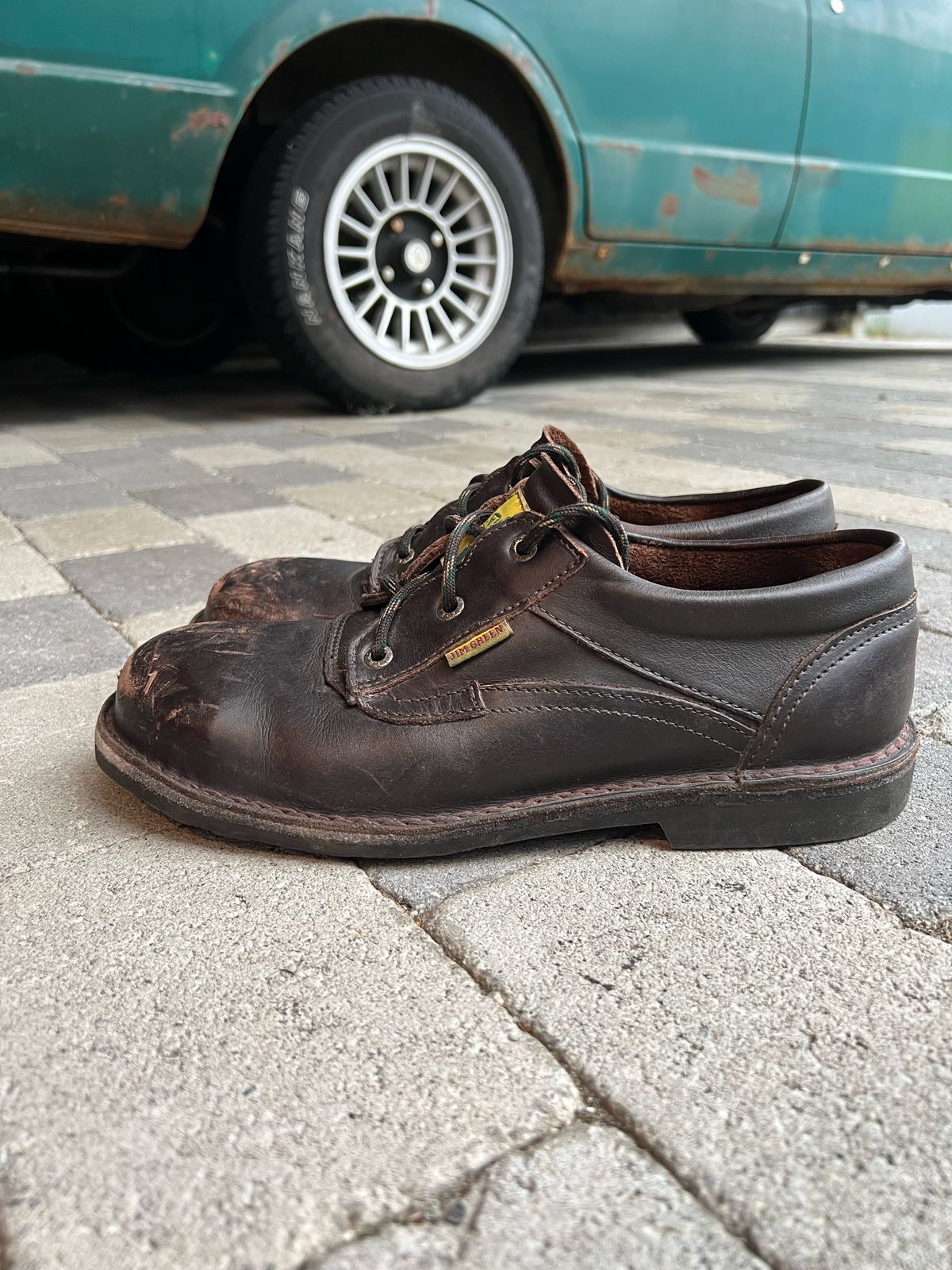 Photo by fjaagewaage on May 25, 2023 of the Jim Green Bantam Shoe in Brown Full Grain.