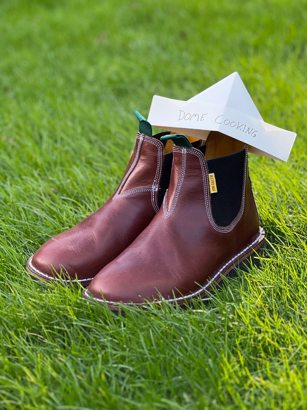 Photo by fjaagewaage on November 2, 2025 of the Jim Green Stockman in Jim Green / Veg Tan Walnut.