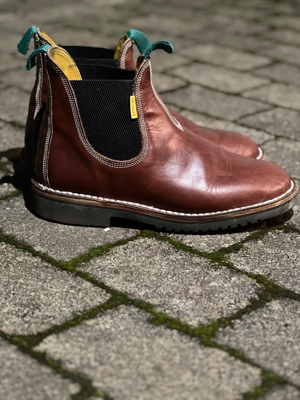 Photo by fjaagewaage on December 5, 2025 of the Jim Green Stockman in Jim Green / Veg Tan Walnut.