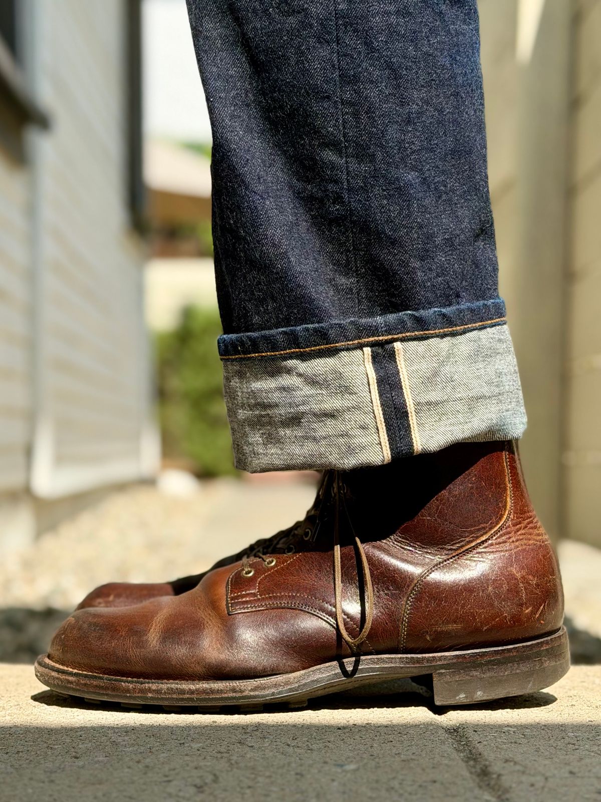 Photo by Drover_Shy on March 22, 2026 of the Viberg Service Boot in C.F. Stead Whiskey Phoenix.