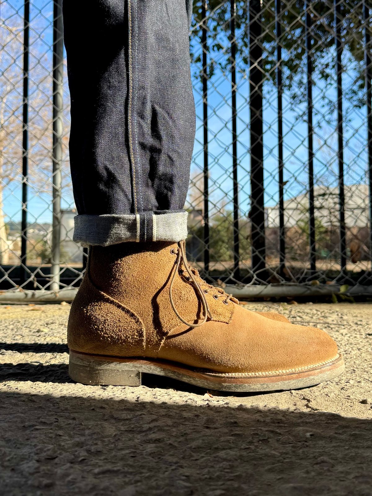 Photo by Drover_Shy on January 21, 2025 of the Viberg N1 Boot in Horween Marine Field Roughout.