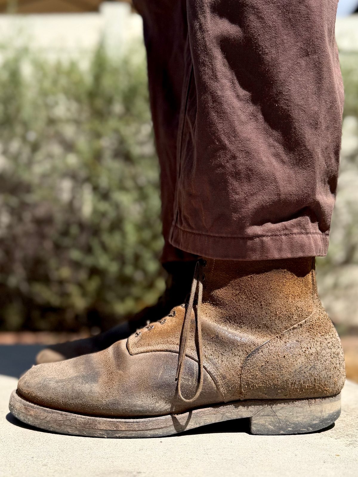 Photo by Drover_Shy on April 11, 2026 of the Viberg N1 Boot in Horween Marine Field Roughout.