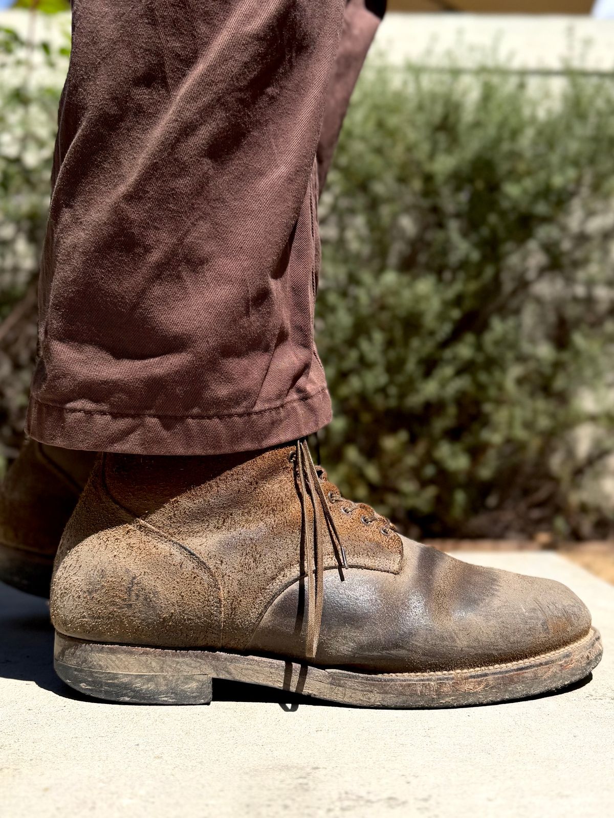 Photo by Drover_Shy on April 11, 2026 of the Viberg N1 Boot in Horween Marine Field Roughout.