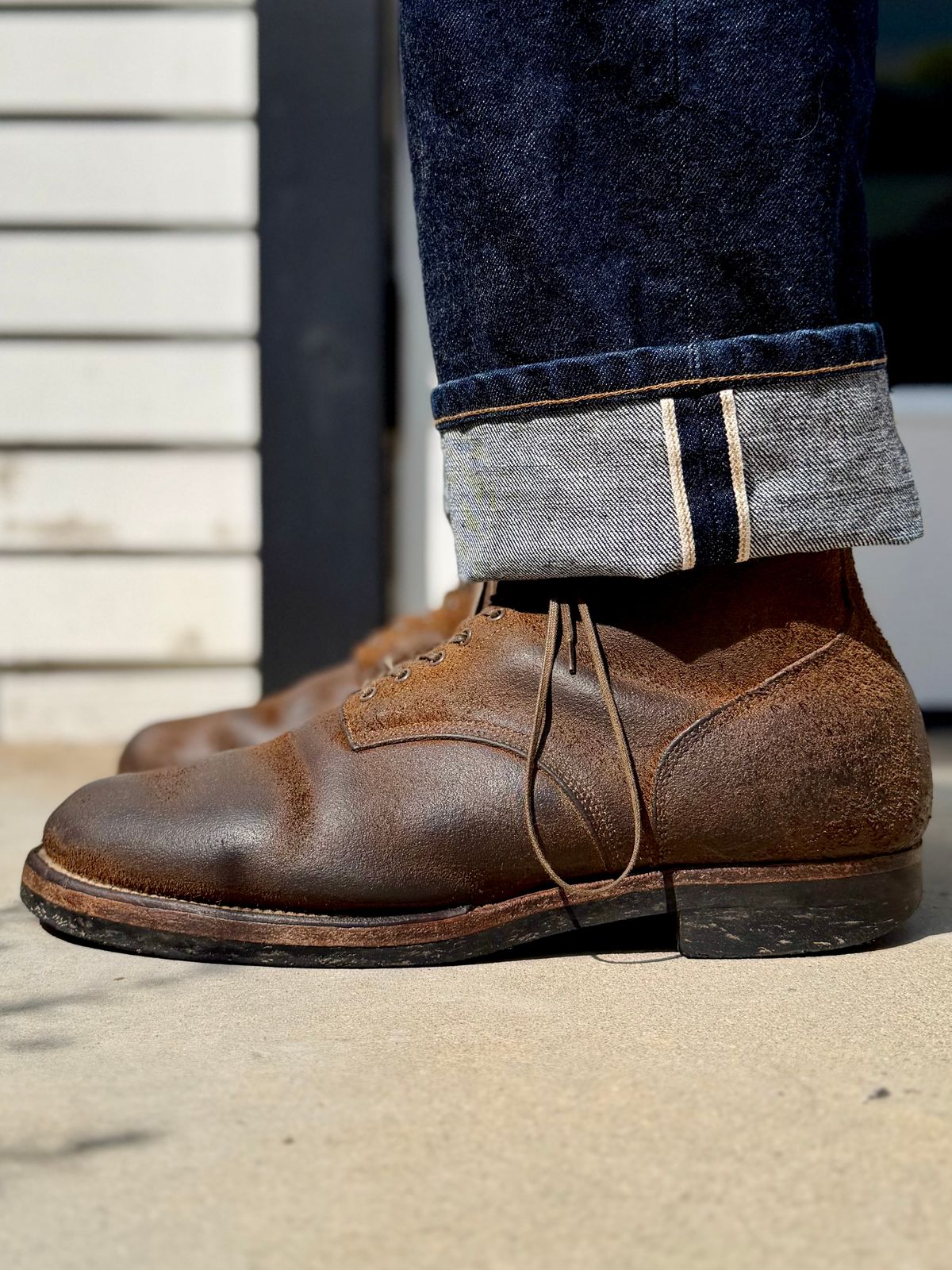 Photo by Drover_Shy on June 3, 2026 of the Viberg N1 Boot in Horween Marine Field Roughout.