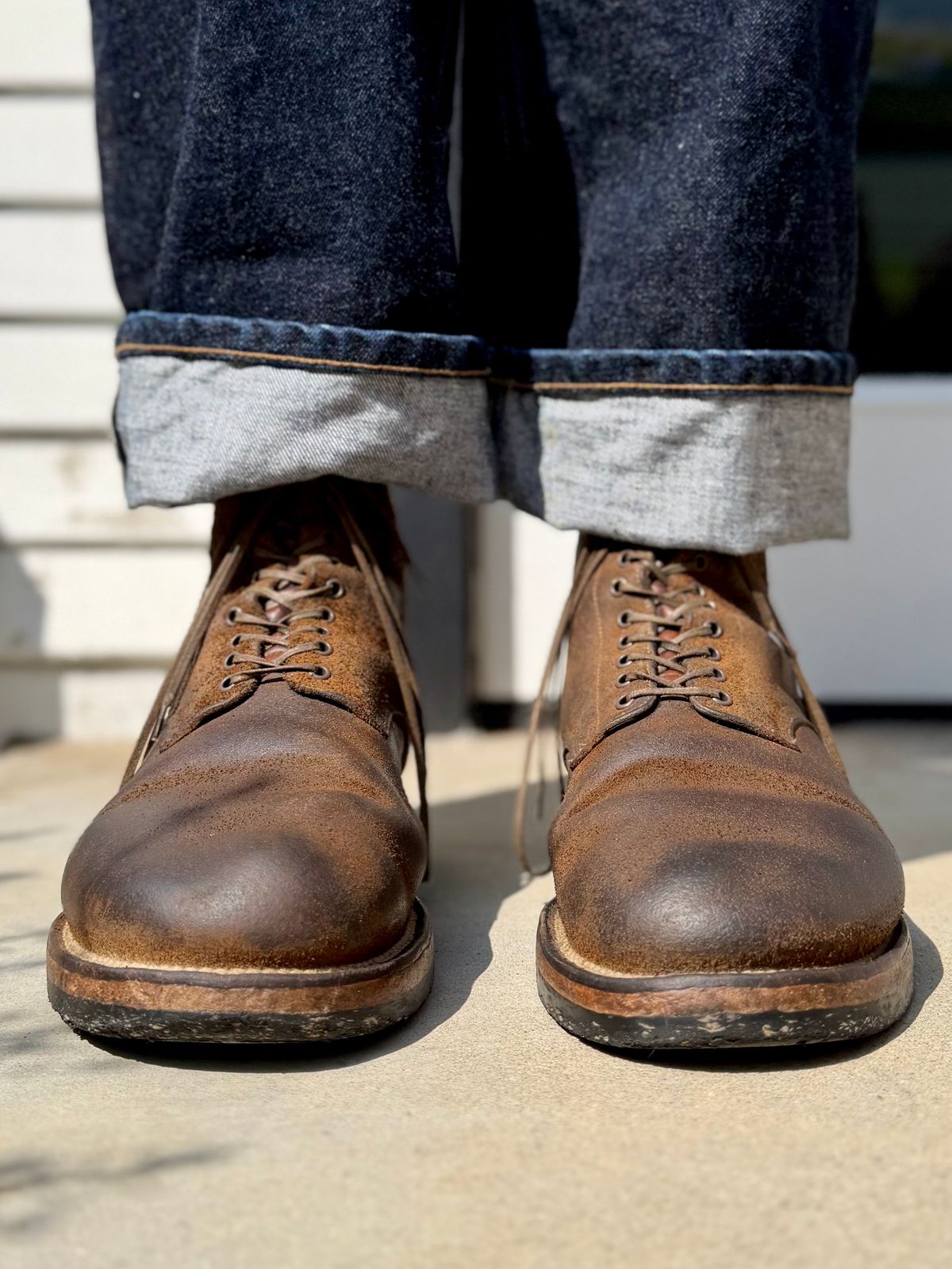 Photo by Drover_Shy on June 3, 2026 of the Viberg N1 Boot in Horween Marine Field Roughout.