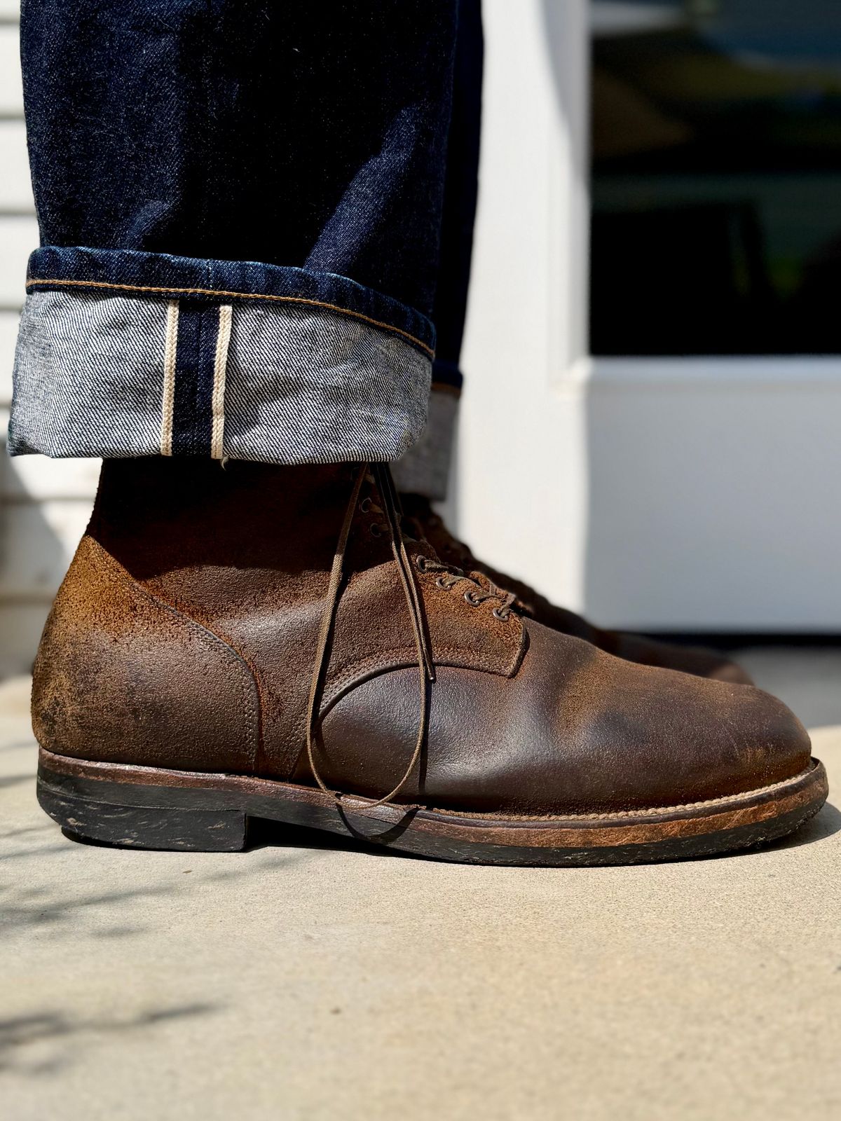 Photo by Drover_Shy on June 3, 2026 of the Viberg N1 Boot in Horween Marine Field Roughout.