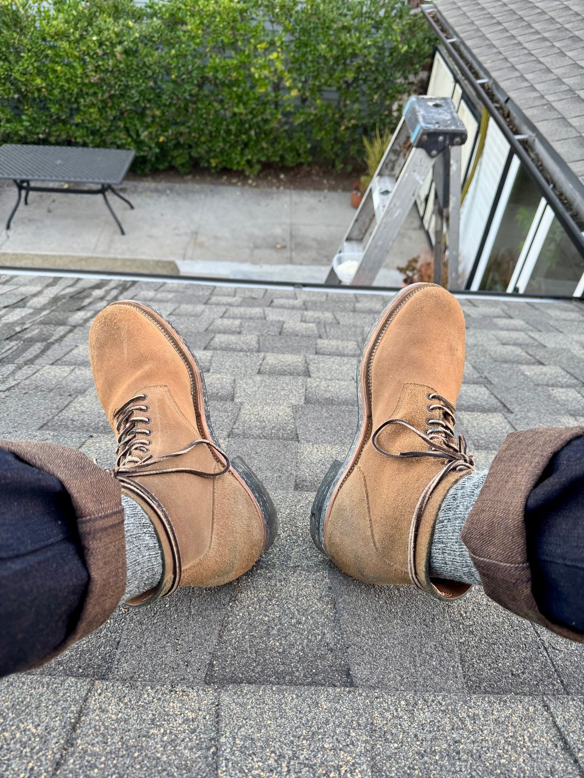 Photo by Drover_Shy on January 6, 2025 of the Viberg N1 Boot in Horween Marine Field Roughout.