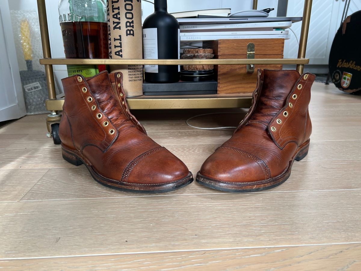 Photo by Drover_Shy on January 25, 2023 of the Viberg Service Boot in Horween Coconut Dublin.