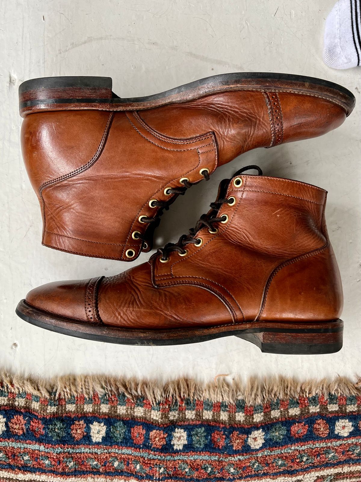 Photo by Drover_Shy on February 27, 2023 of the Viberg Service Boot in Horween Coconut Dublin.