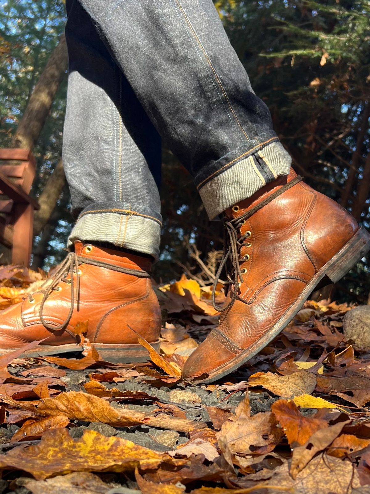 Photo by Drover_Shy on October 31, 2023 of the Viberg Service Boot in Horween Coconut Dublin.