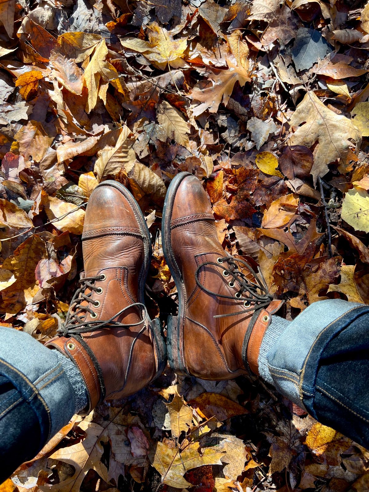 Photo by Drover_Shy on October 31, 2023 of the Viberg Service Boot in Horween Coconut Dublin.