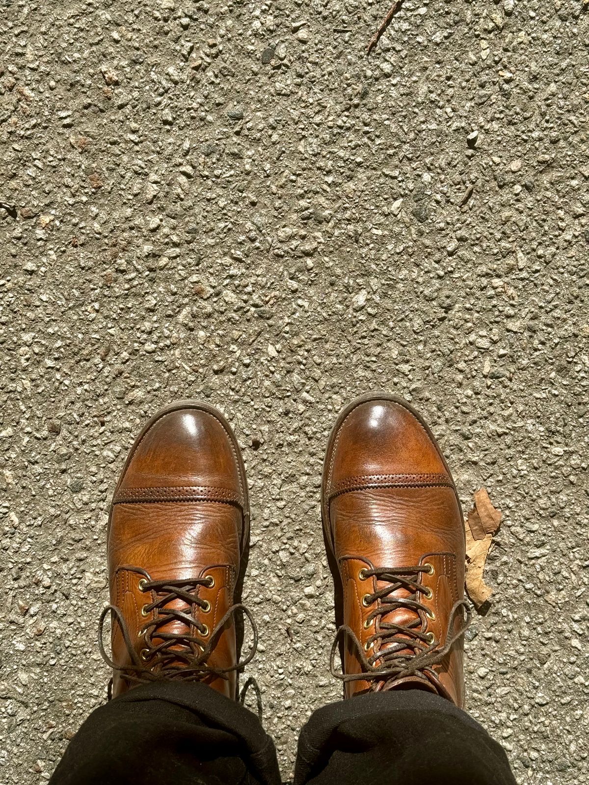 Photo by Drover_Shy on January 12, 2024 of the Viberg Service Boot in Horween Coconut Dublin.