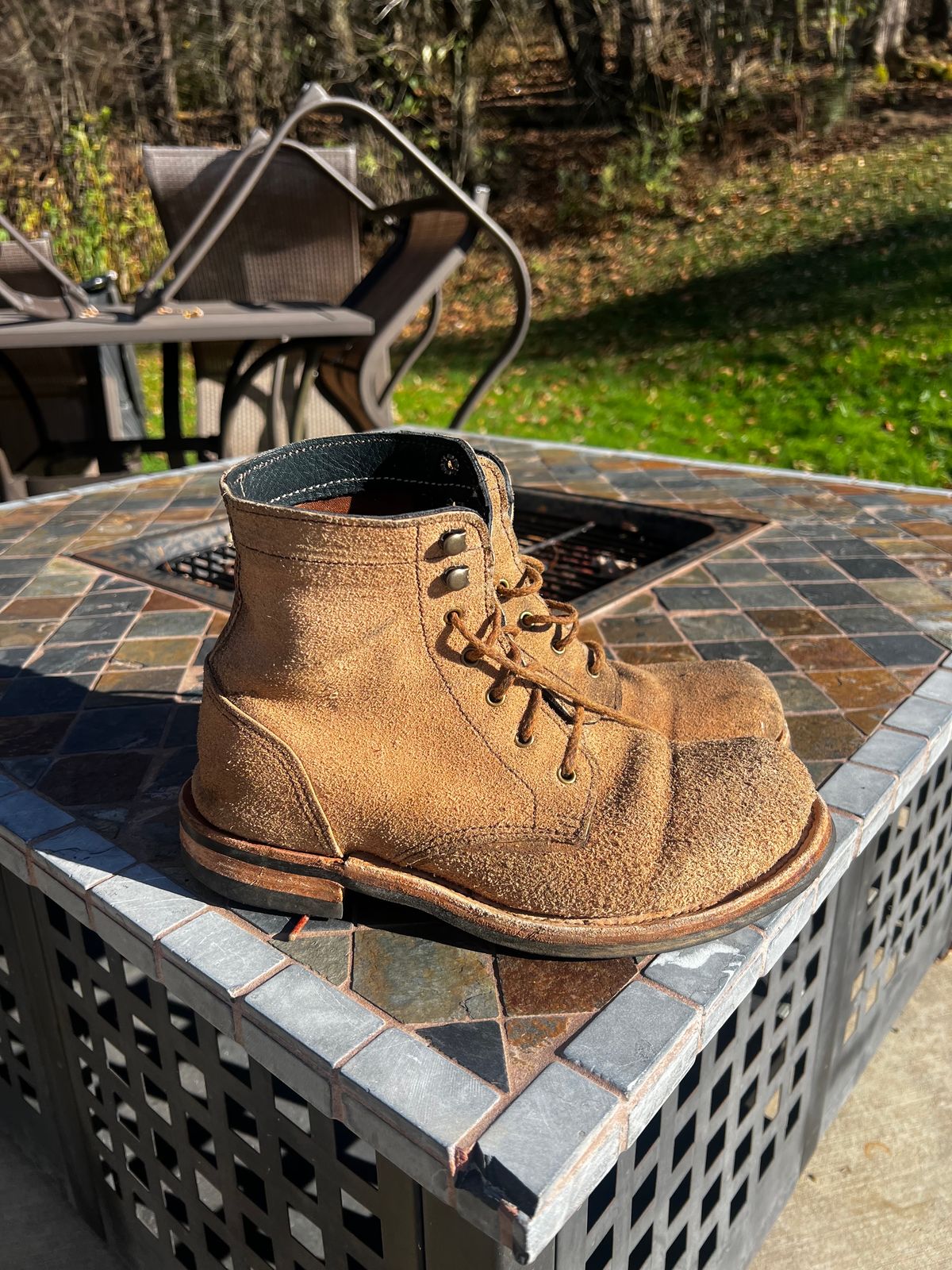 Photo by pillar13 on November 3, 2023 of the Self-Made Unknown Model in Roughout Treated Essex.