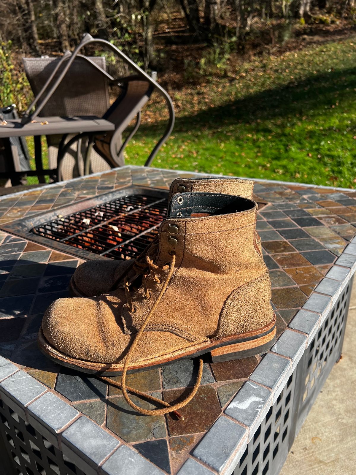 Photo by pillar13 on November 3, 2023 of the Self-Made Unknown Model in Roughout Treated Essex.