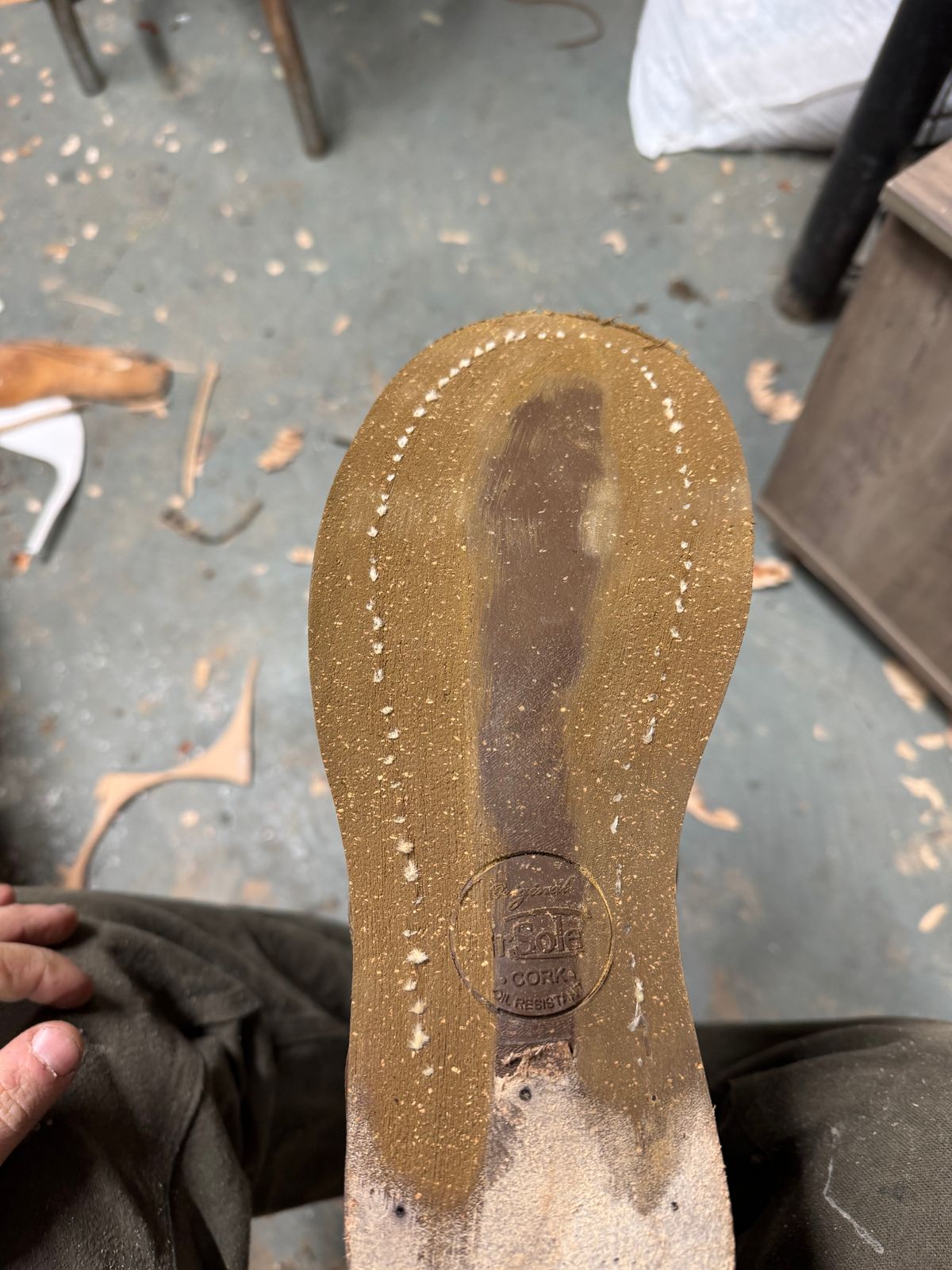 Photo by pillar13 on December 23, 2024 of the Self-Made Service Boot in Horween Natural Chromexcel.