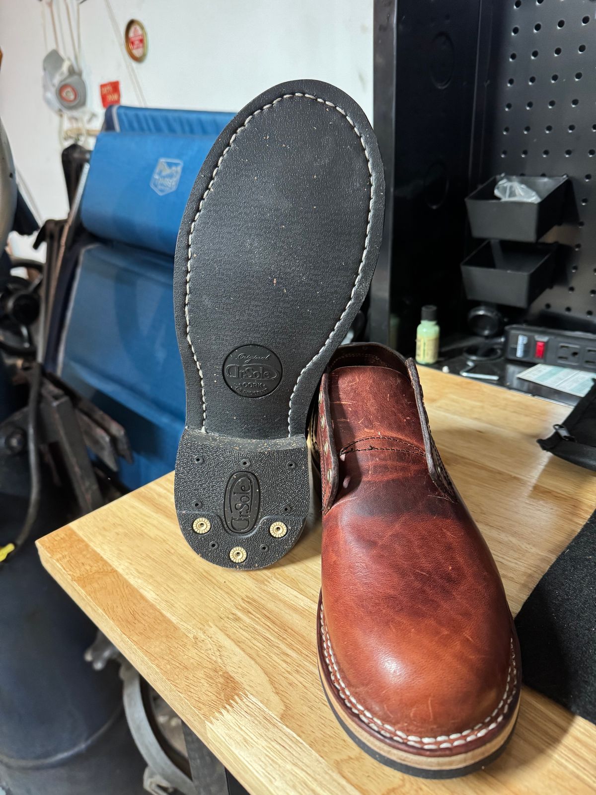 Photo by pillar13 on January 4, 2025 of the Self-Made Derby Shoe in Gallun Cinnamon Horsebutt.