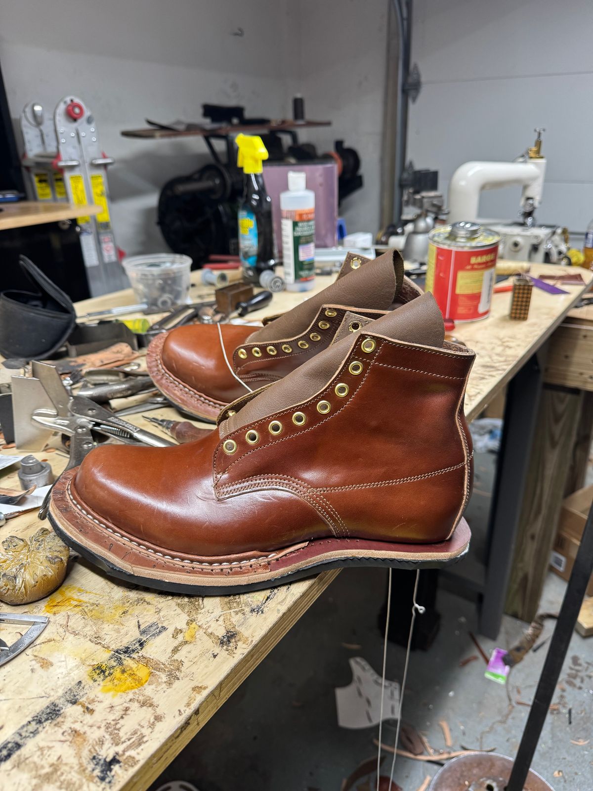 Photo by pillar13 on September 23, 2025 of the Self-Made Derby Boot in Maryam Macchiato TPR Horsebutt.