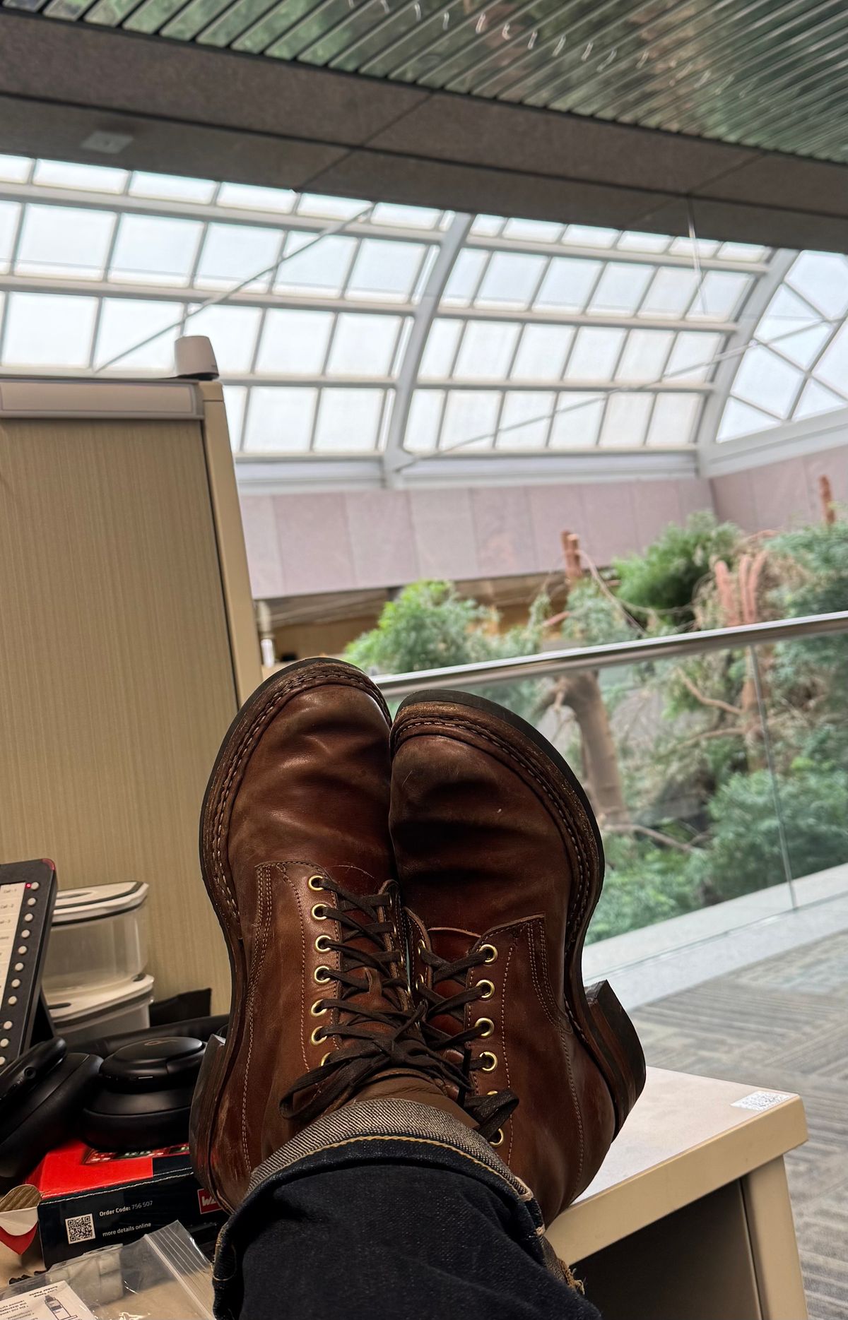 Photo by pillar13 on November 11, 2025 of the Self-Made Derby Boot in Maryam Macchiato TPR Horsebutt.