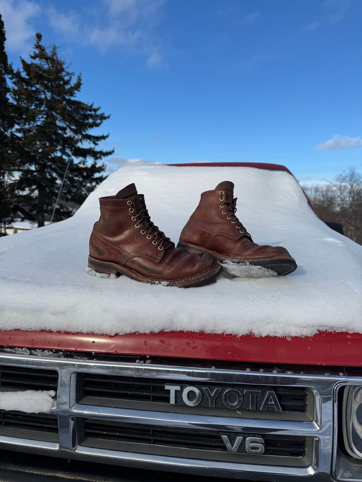 Photo by pillar13 on January 1, 2026 of the Self-Made Derby Boot in Maryam Macchiato TPR Horsebutt.