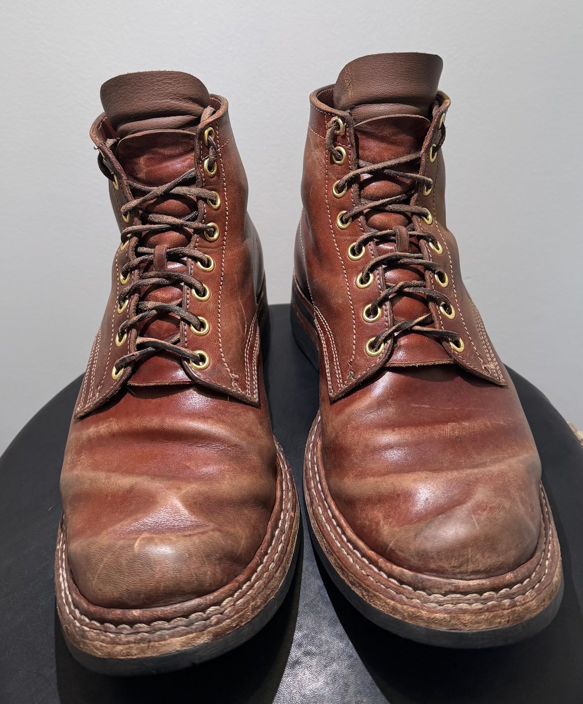 Photo by pillar13 on January 1, 2026 of the Self-Made Derby Boot in Maryam Macchiato TPR Horsebutt.