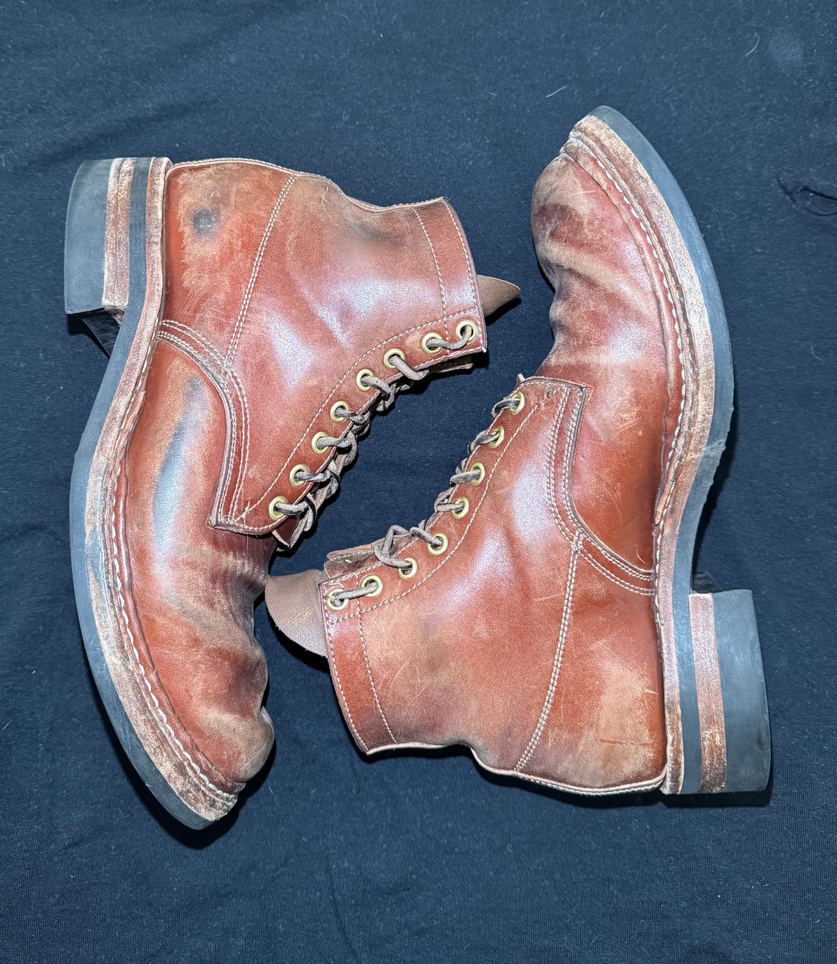 Photo by pillar13 on January 1, 2026 of the Self-Made Derby Boot in Maryam Macchiato TPR Horsebutt.