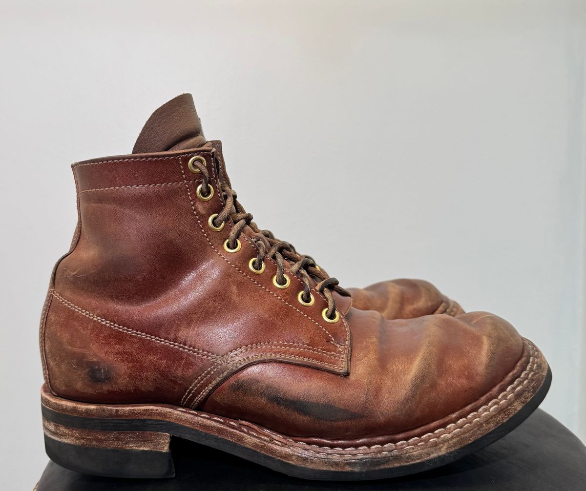 Photo by pillar13 on January 1, 2026 of the Self-Made Derby Boot in Maryam Macchiato TPR Horsebutt.