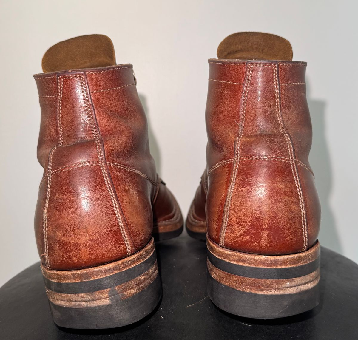 Photo by pillar13 on February 1, 2026 of the Self-Made Derby Boot in Maryam Macchiato TPR Horsebutt.