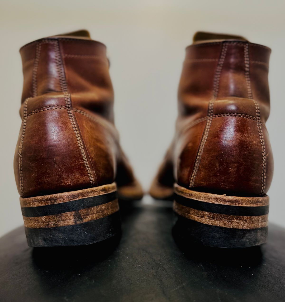 Photo by pillar13 on March 5, 2026 of the Self-Made Derby Boot in Maryam Macchiato TPR Horsebutt.