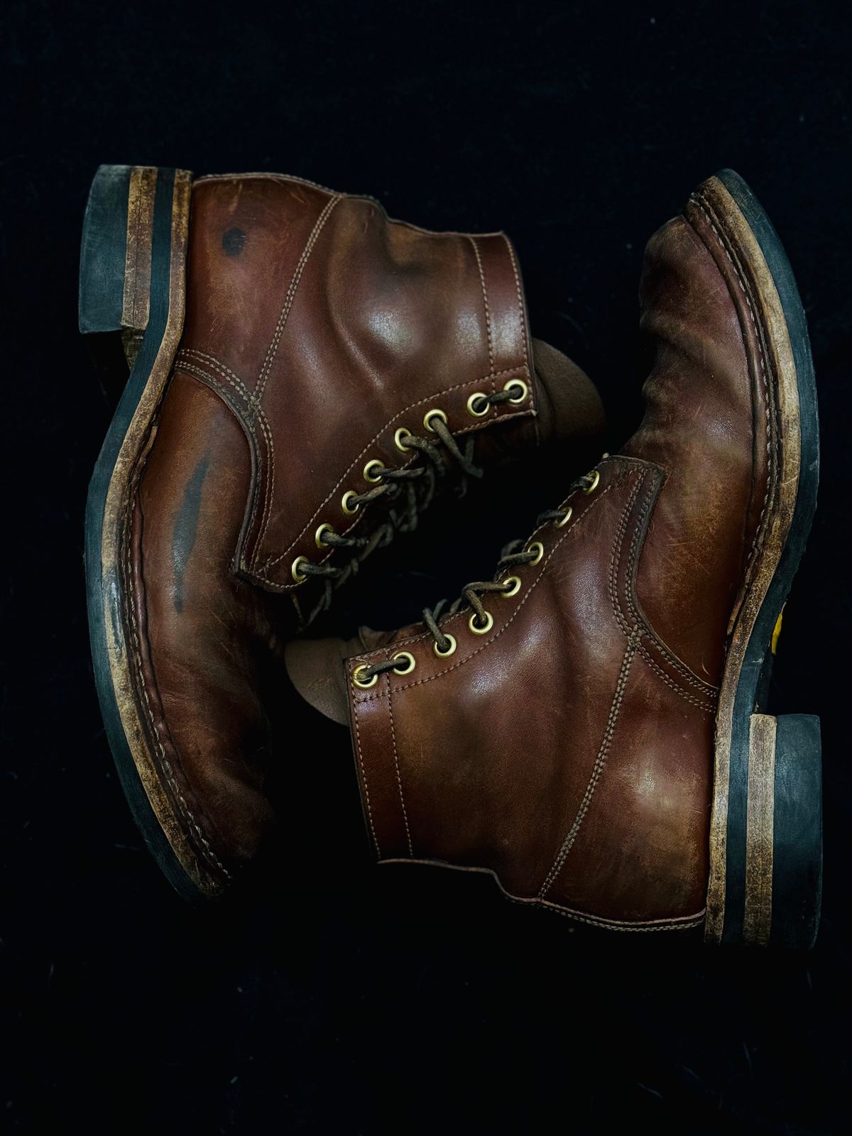 Photo by pillar13 on March 5, 2026 of the Self-Made Derby Boot in Maryam Macchiato TPR Horsebutt.