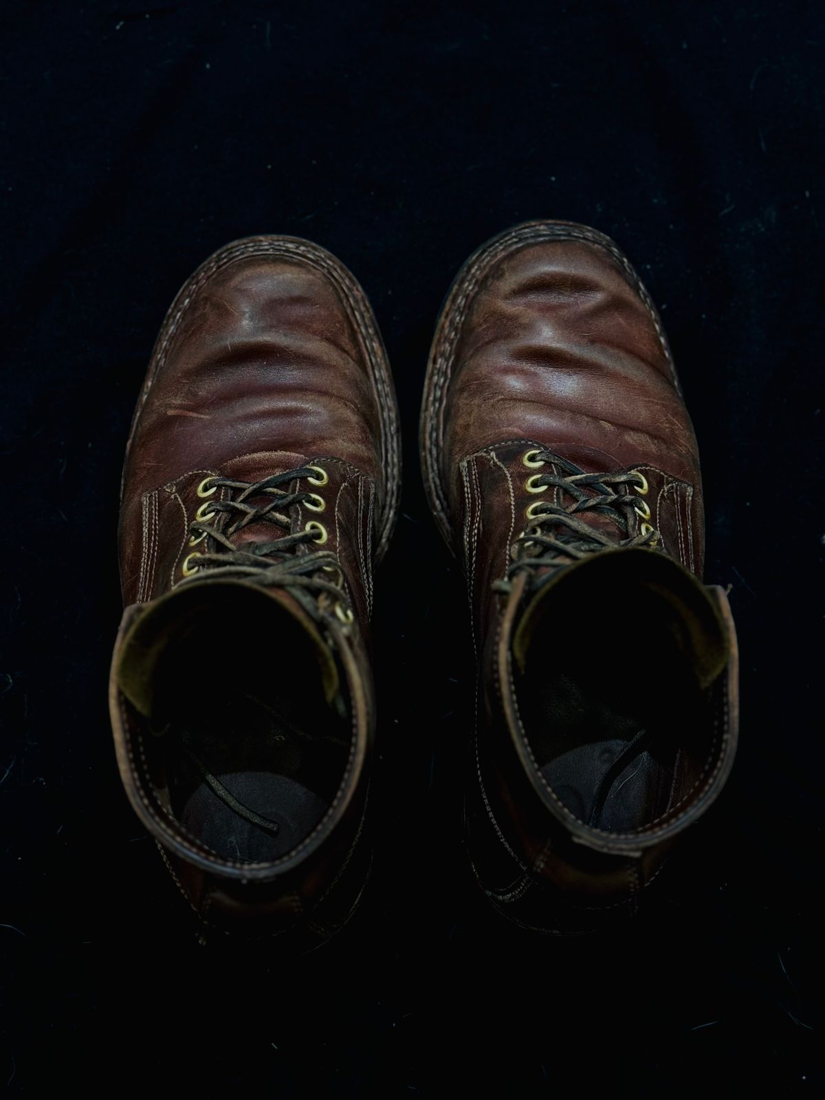 Photo by pillar13 on March 5, 2026 of the Self-Made Derby Boot in Maryam Macchiato TPR Horsebutt.