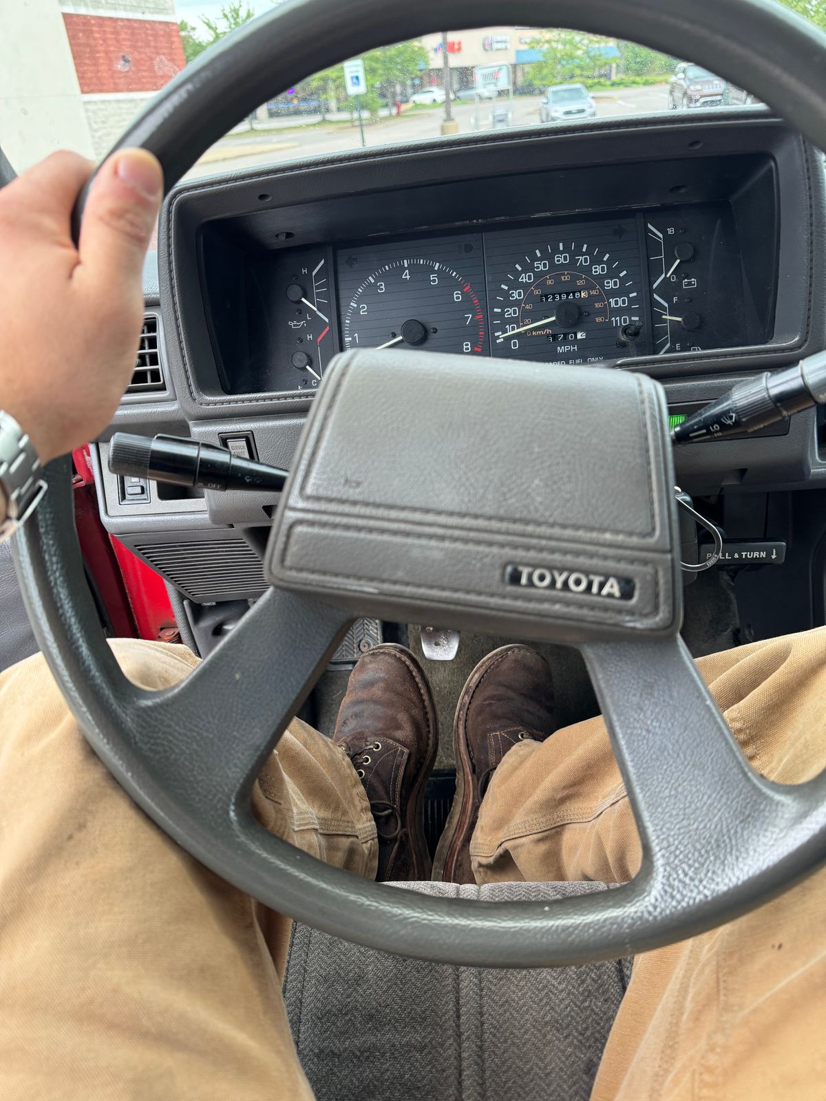 Photo by pillar13 on July 25, 2025 of the Self-Made Service Boot in Horween Espresso Waxed Flex.